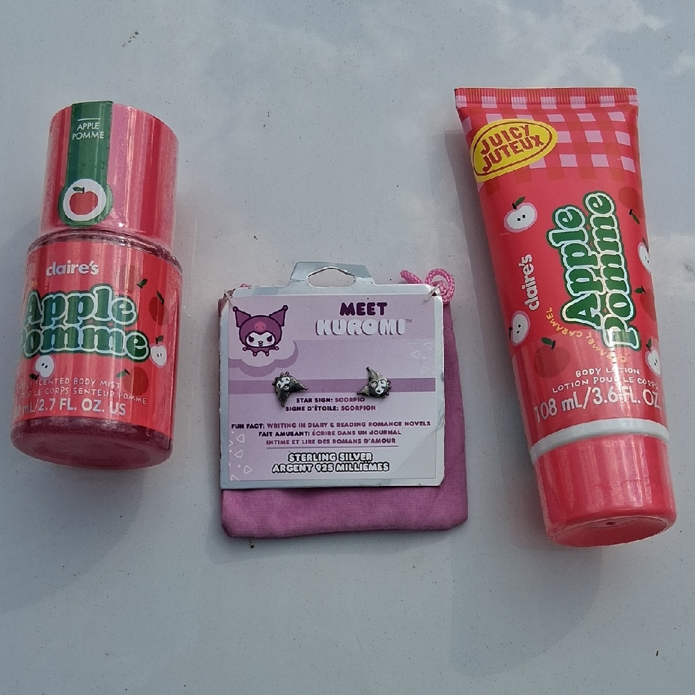 Claire's Pink Apple Scented Kids Set